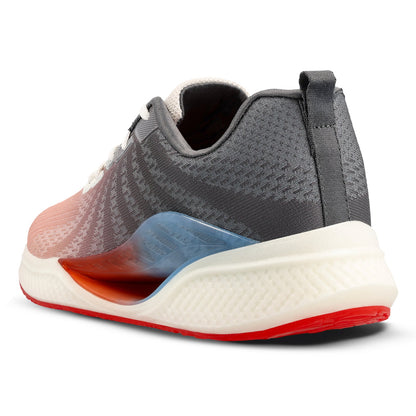 Men's Lace-up Sports Shoe - WS9119 White Red