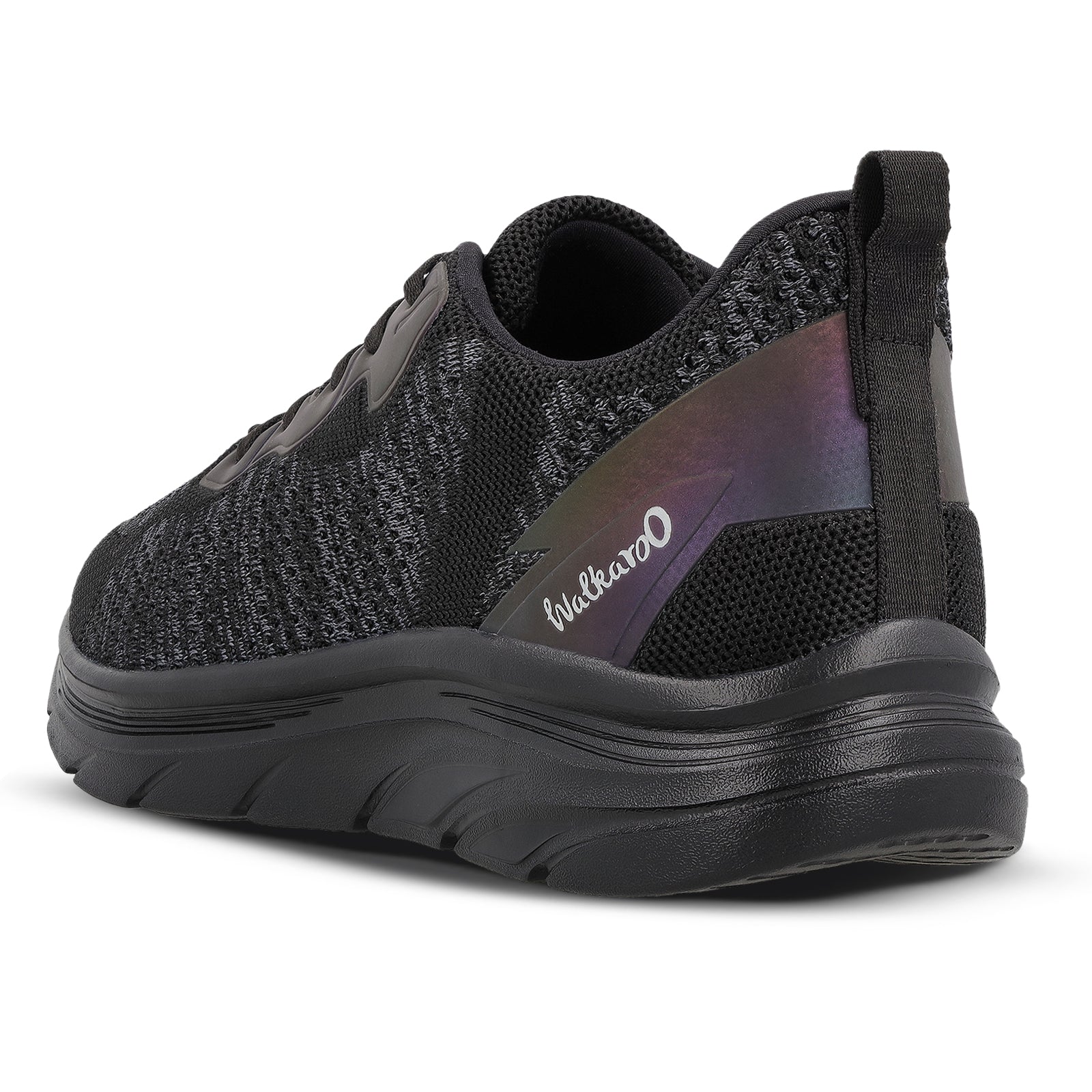 Walkaroo Men Sports Shoe - WS9566 Black Black - Walkaroo Footwear