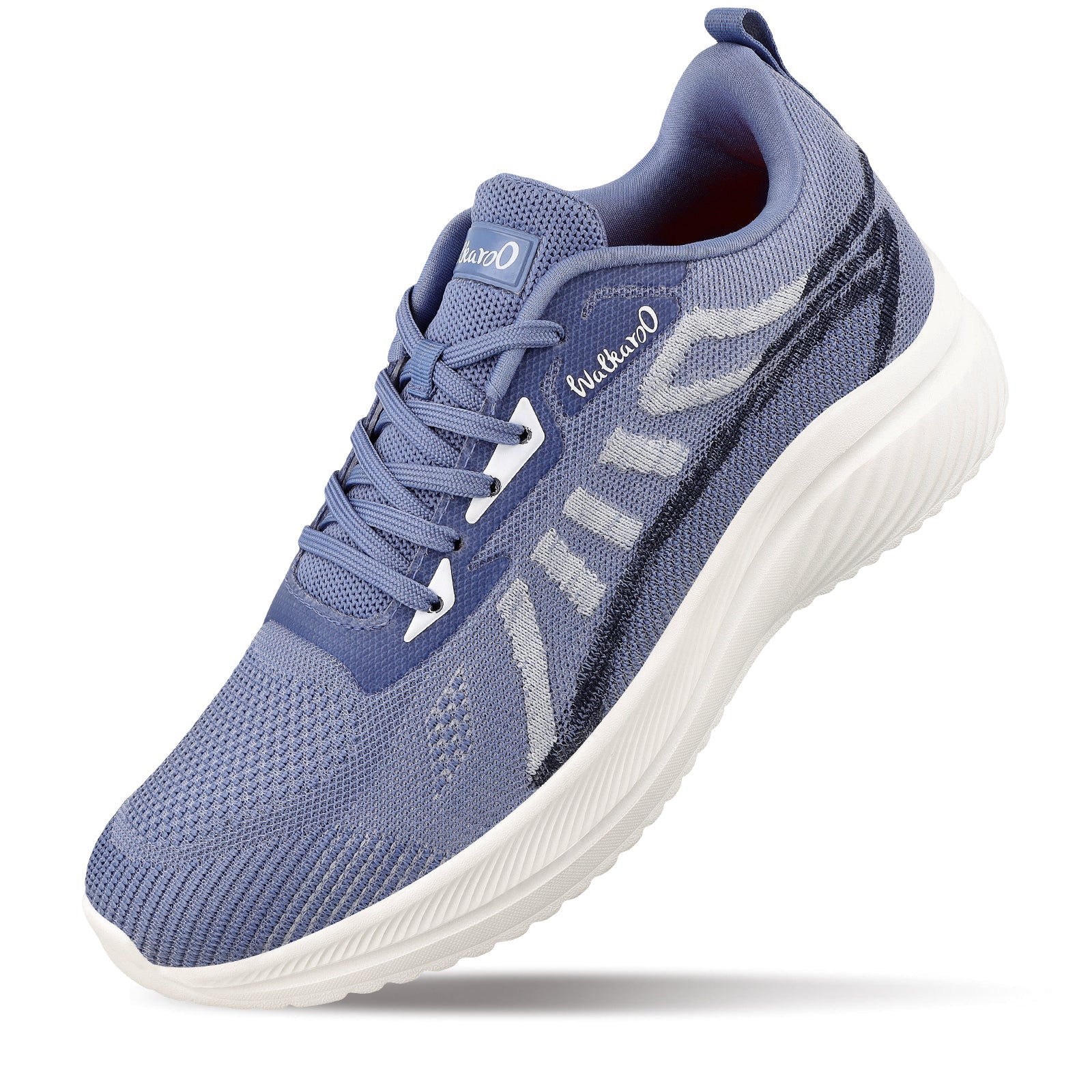 Walkaroo Men Sports Shoe - WS9105 Steel Blue - Walkaroo Footwear