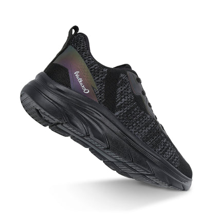 Men's Lace-up Walking Shoe - WS9566 Black Black