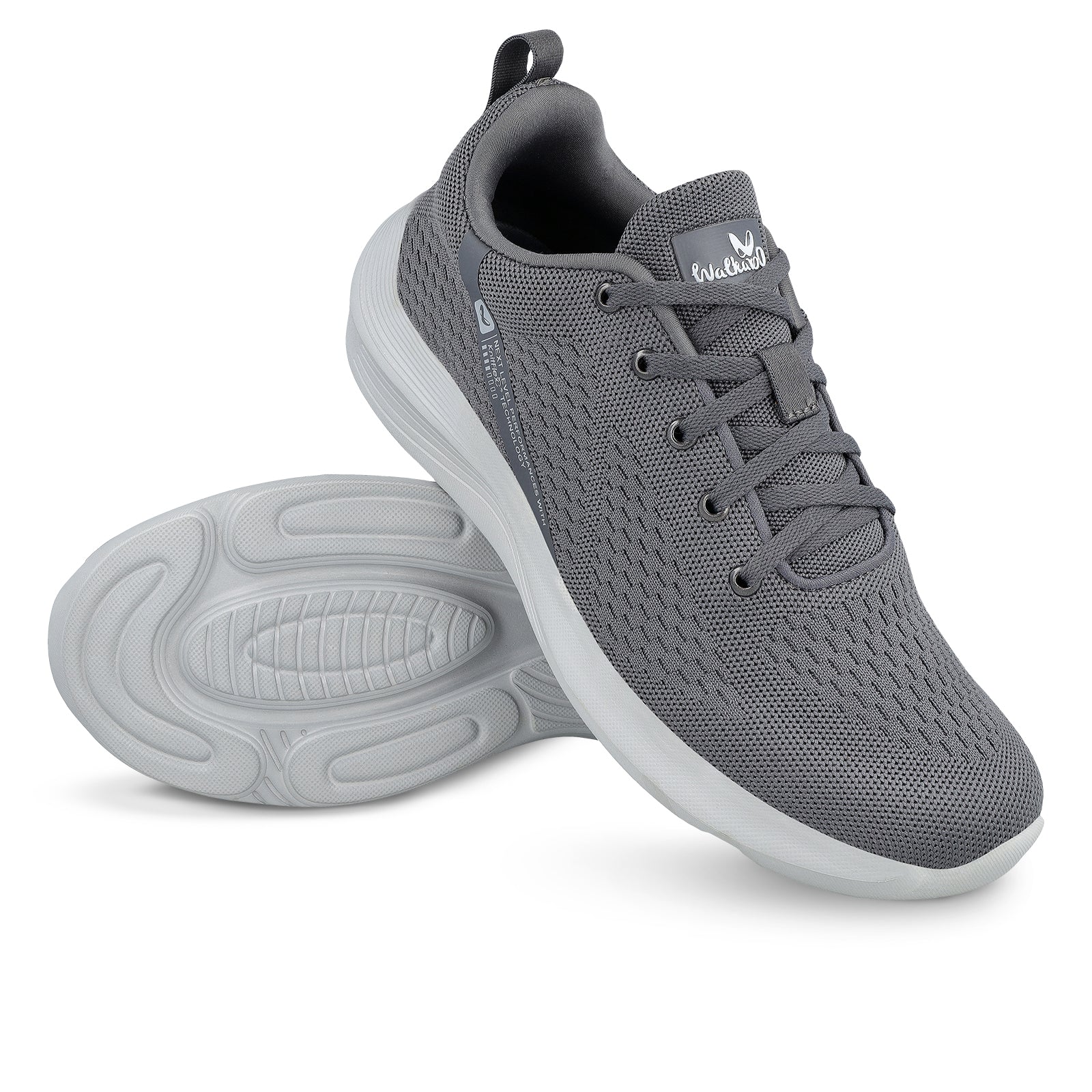 Walkaroo Men Walking shoe - WS9553 Grey - Walkaroo Footwear