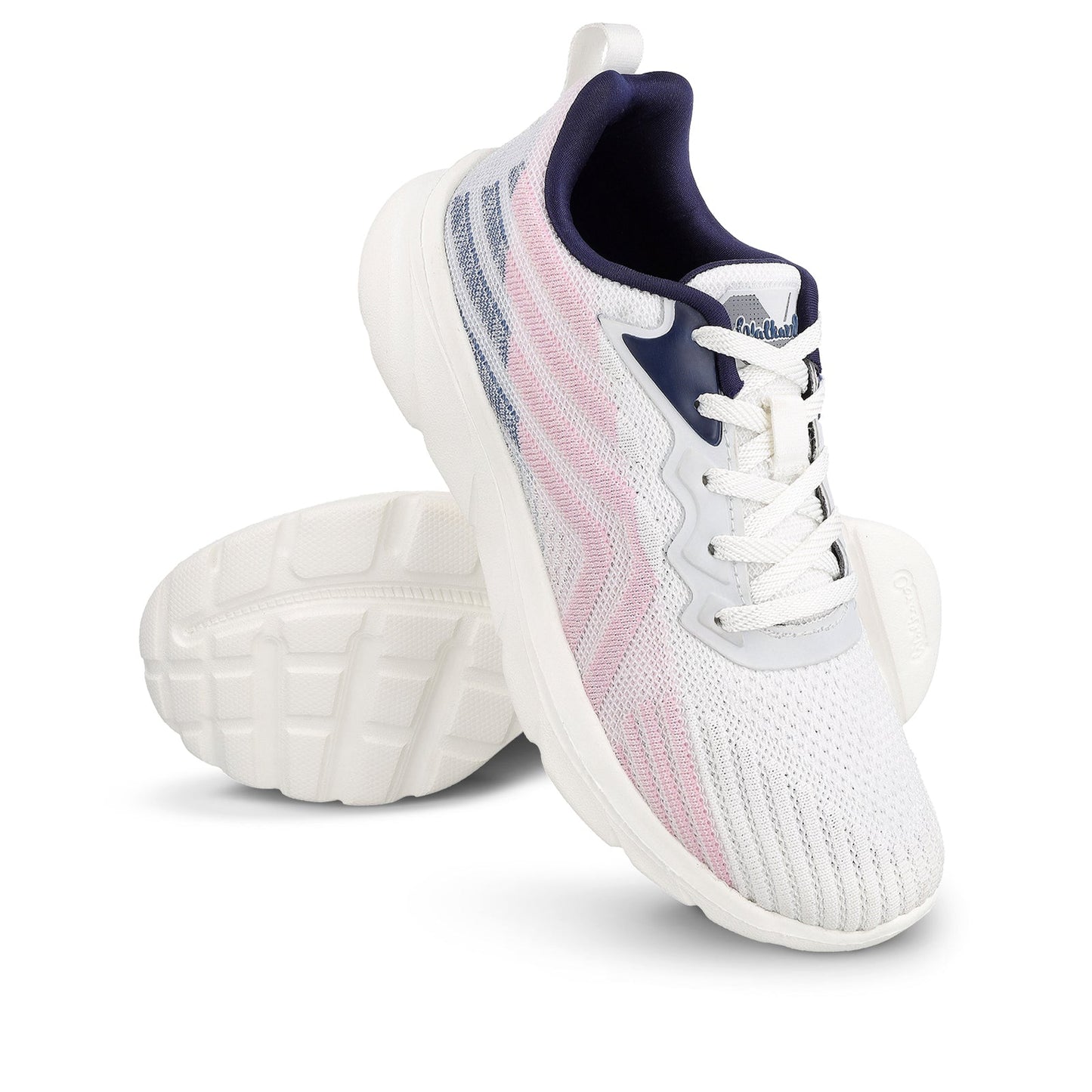 Women's Life Style Shoes - WS97093 White Navy Blue