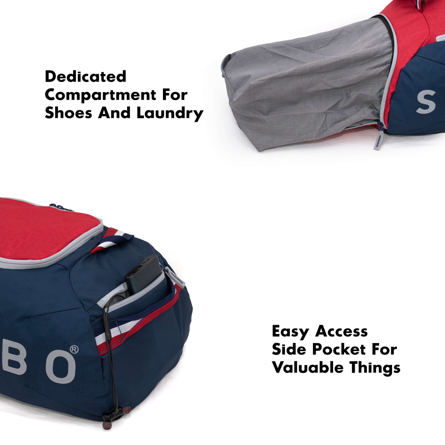 Weekend Sports Duffel - Red Blue