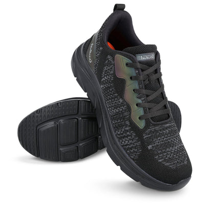 Men's Lace-up Walking Shoe - WS9566 Black Black