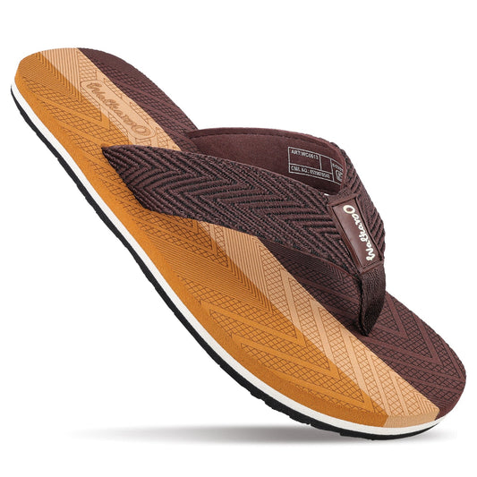 Men's Flip-Flop Slippers - WC6613 Brown Tan