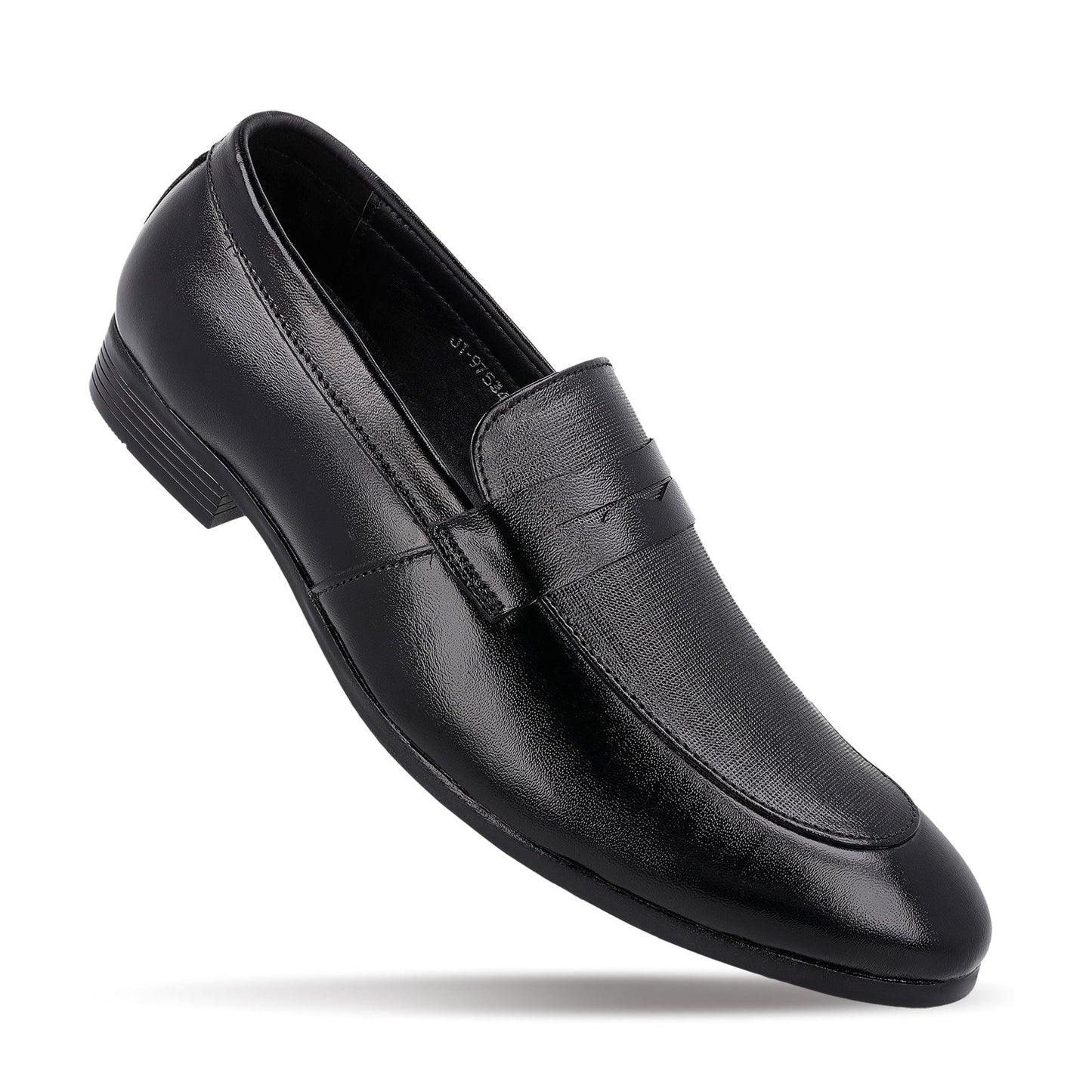 JOHN TAYLOR Men's Leather Penny Loafers - JT97534 Black