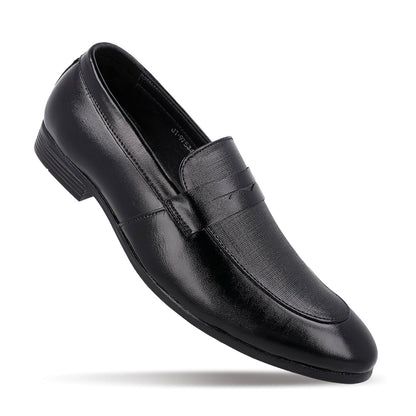 JOHN TAYLOR Men's Leather Penny Loafers - JT97534 Black