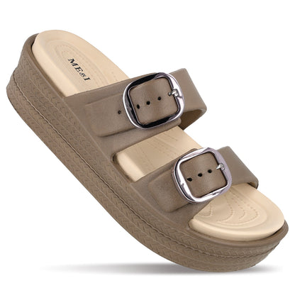 Women's Daily Wear Sandals - MI602 Brown Beige