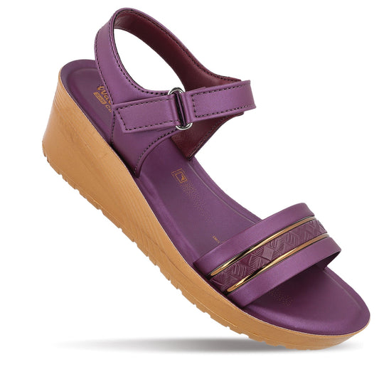Women's Wedge Heel Sandals  - WLR77025 Plum