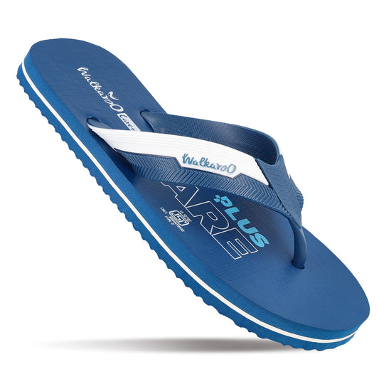 Men's Hawai Slippers - HG153 Teal Blue White