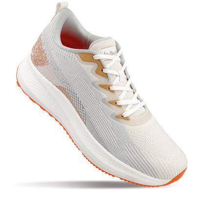 Men's Lace-up Sports Shoes - WS9114 White Beige