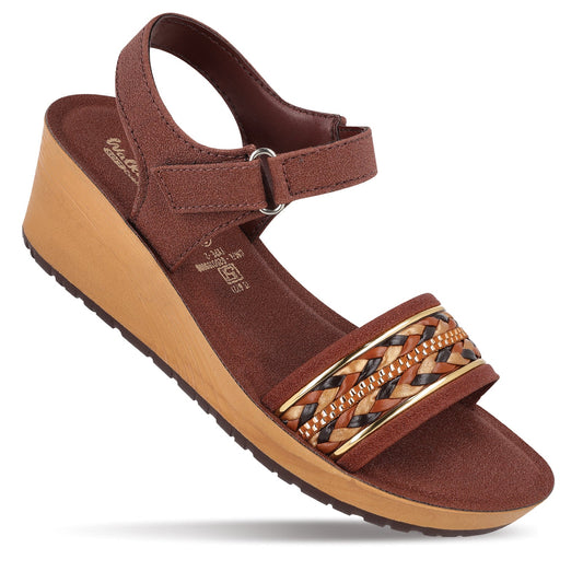 Women's Wedge Heel Sandals  - WLP77000 Brown