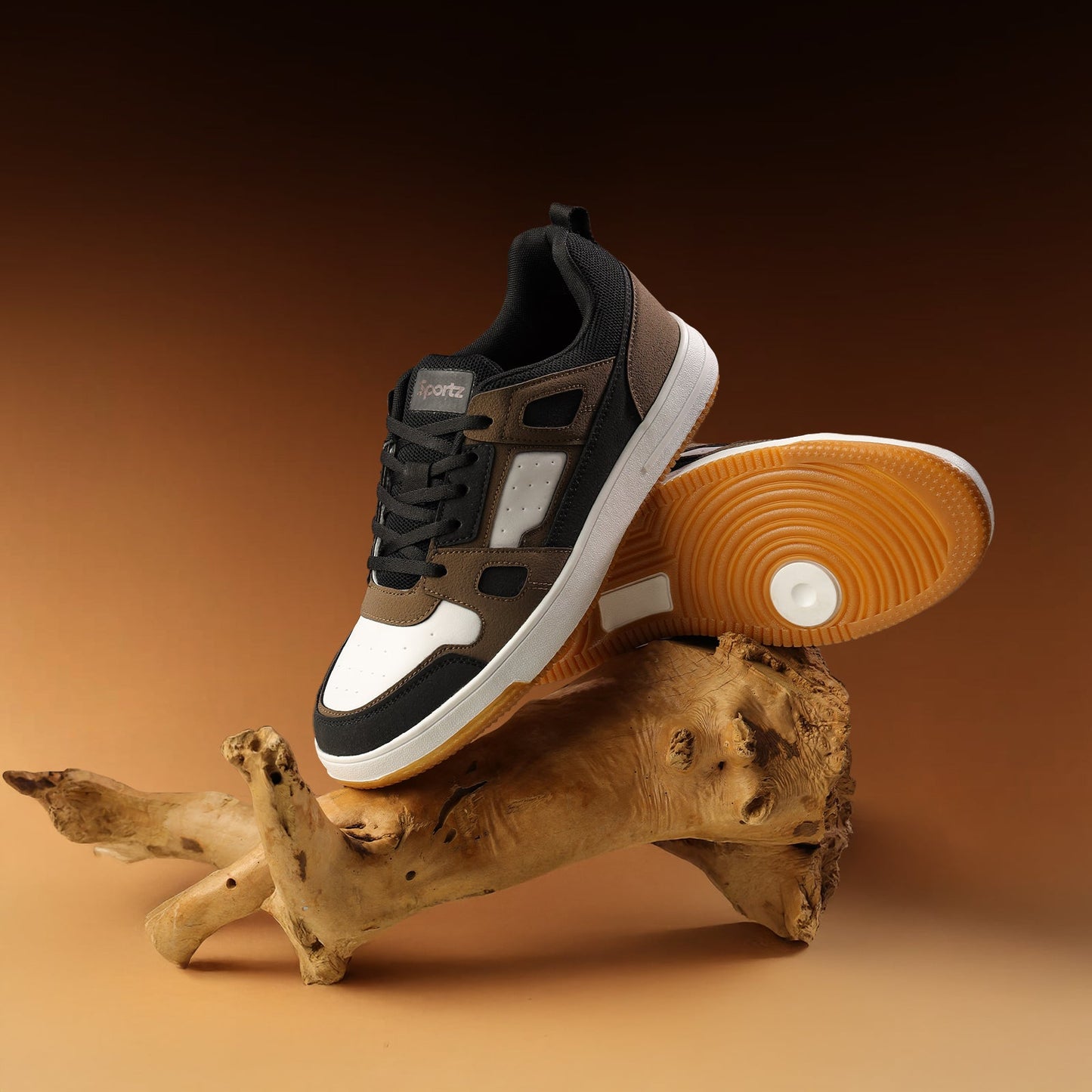 Men's Casual Sneakers - WY3344 Black Brown