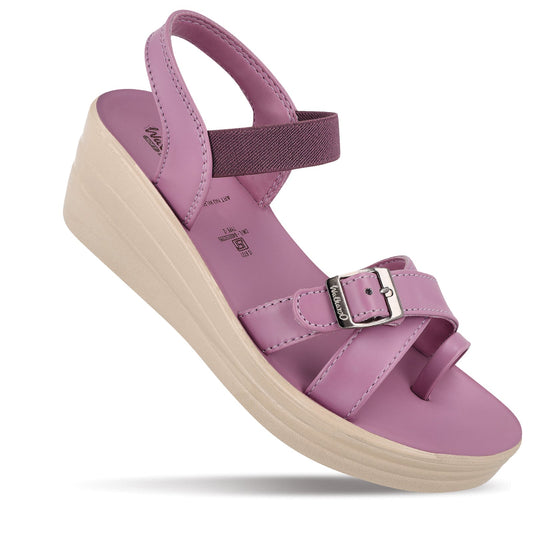 Women's Wedge Heel Sandals  - WLP78012 Mauve