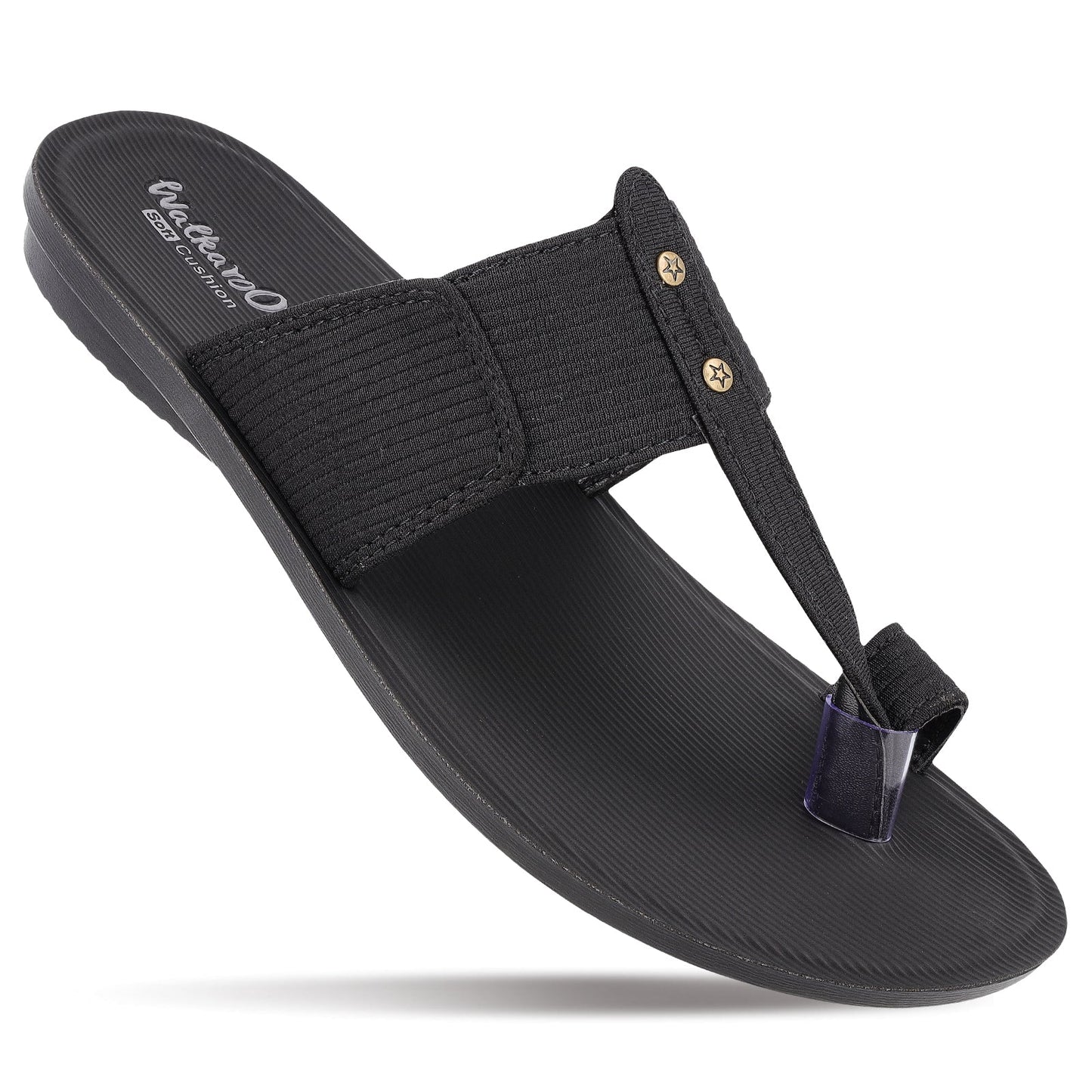 Men's  Traditional Chappal  - WGR53158 Black