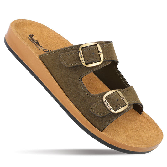 Women's Daily Wear Sandals - WE2362 Green Beige