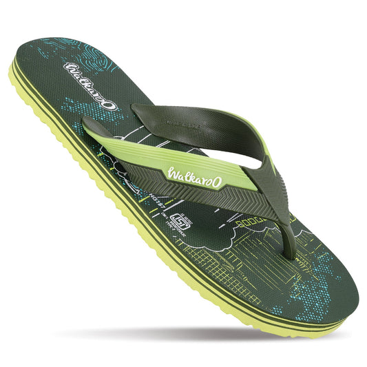 Men's Hawai Slippers - HG187 Olive Lemon