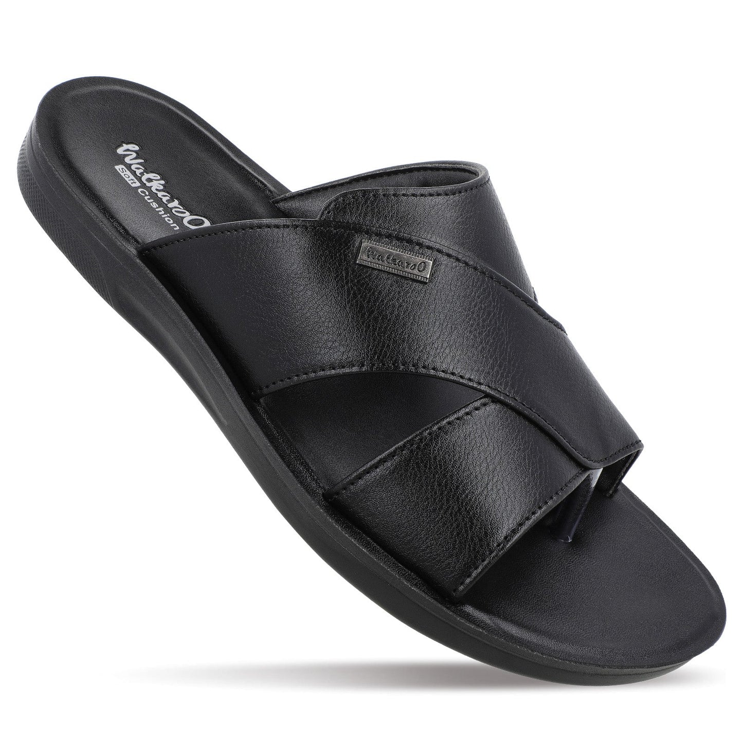 Walkaroo Men Sandals - WE1325 Black - Walkaroo Footwear