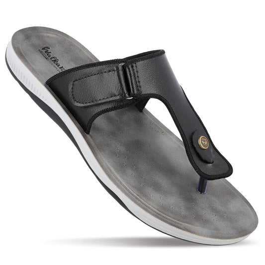 WALKAROO+ MEN SANDALS - WE1342 BLACK - Walkaroo Footwear