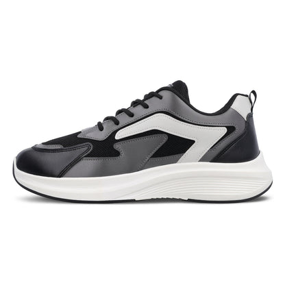 Men's Lace-up Walking Shoes - WS9129 Black Grey