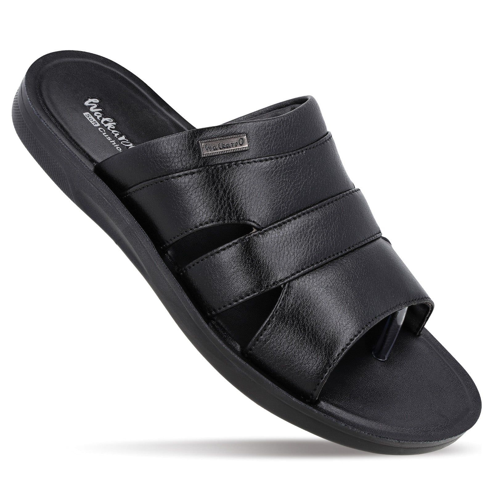 Walkaroo+ Men Sandals - WE1329 Black - Walkaroo Footwear