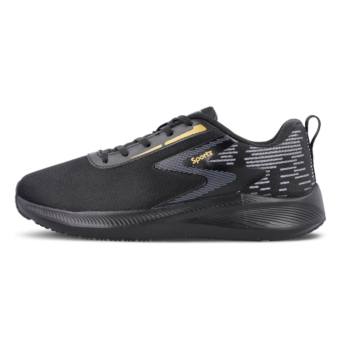 Stylex Men's Lace-up Sports Shoes - WS9611 Black