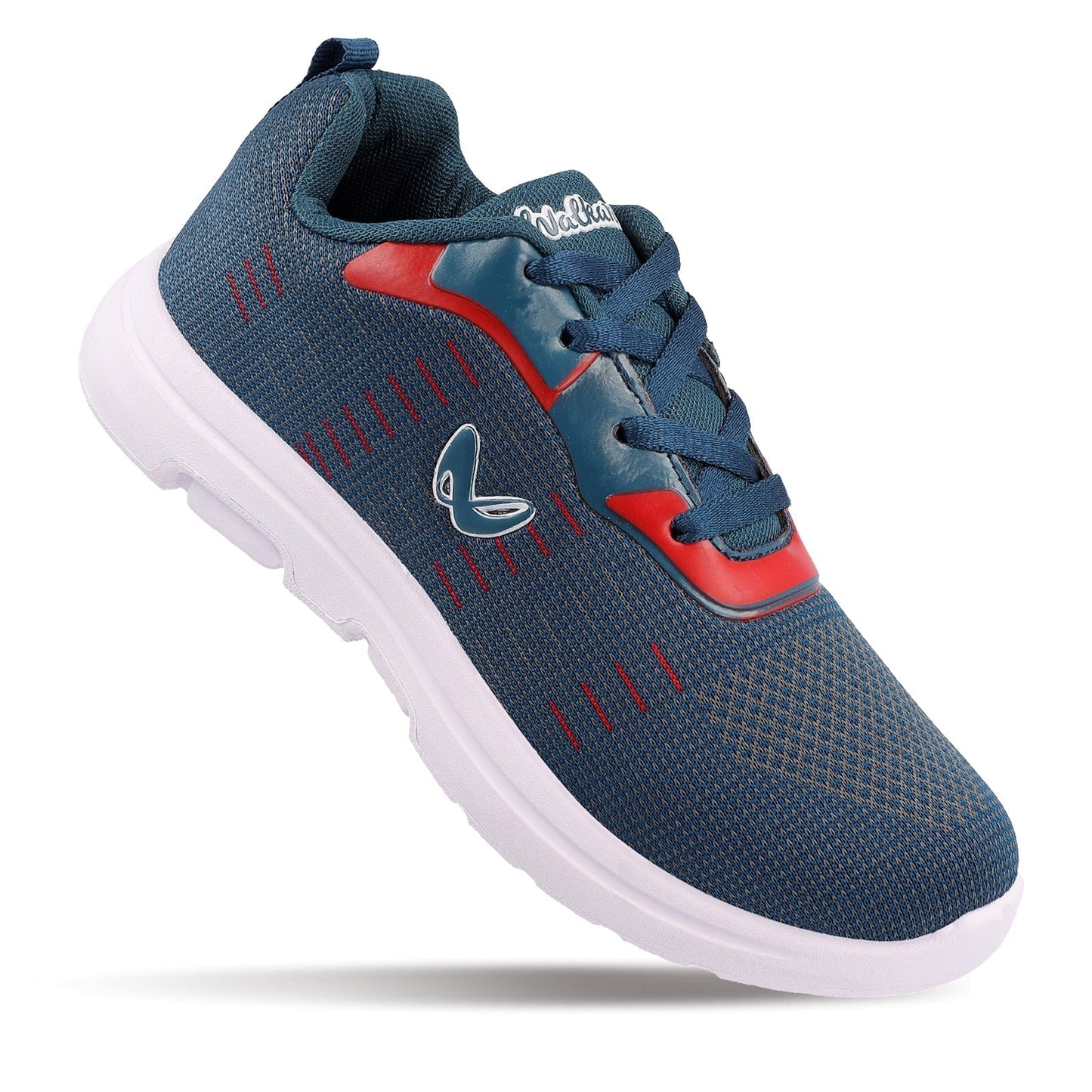 Walkaroo Boys Shoe - WS3067 Blue Red - Walkaroo Footwear