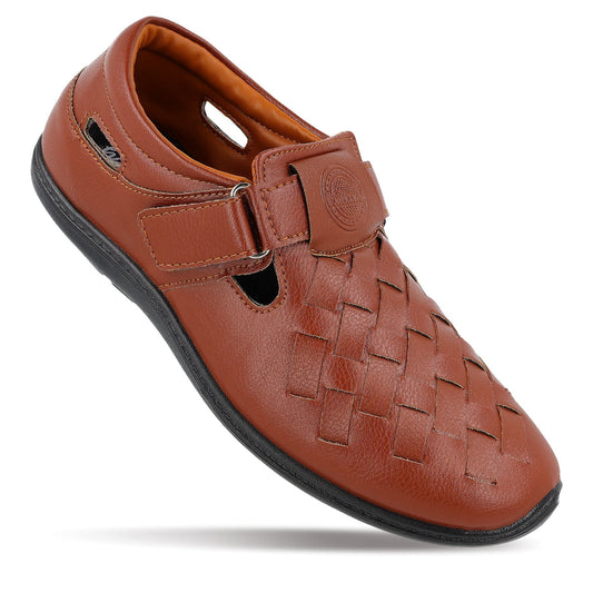 Walkaroo Roman Sandals Mens - WF6261 Brown - Walkaroo Footwear