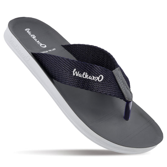 Walkaroo Men Solid Thong Sandals - WG5002 Blue - Walkaroo Footwear