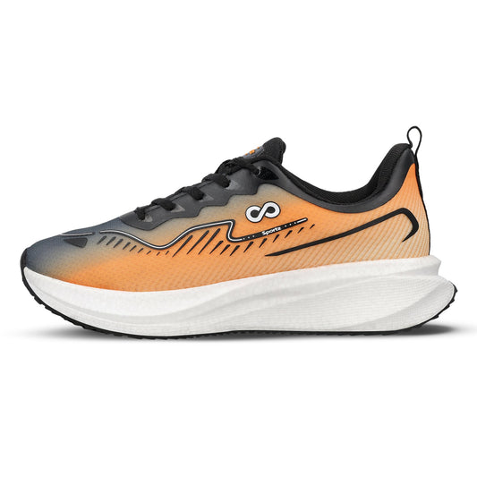 Men's Active Beads Sports Shoe - WS9163 Grey Orange