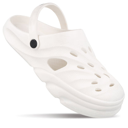 Walkaroo Mens Clogs  - WC8732 White