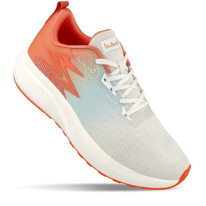 Walkaroo Men Sports Shoe - WS9111 Orange Seablue - Walkaroo Footwear