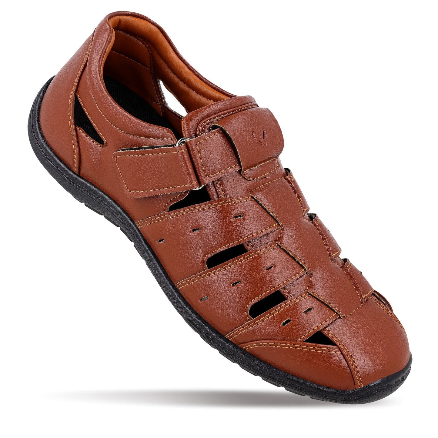 Walkaroo Roman Sandals Mens - WF6260 Brown - Walkaroo Footwear