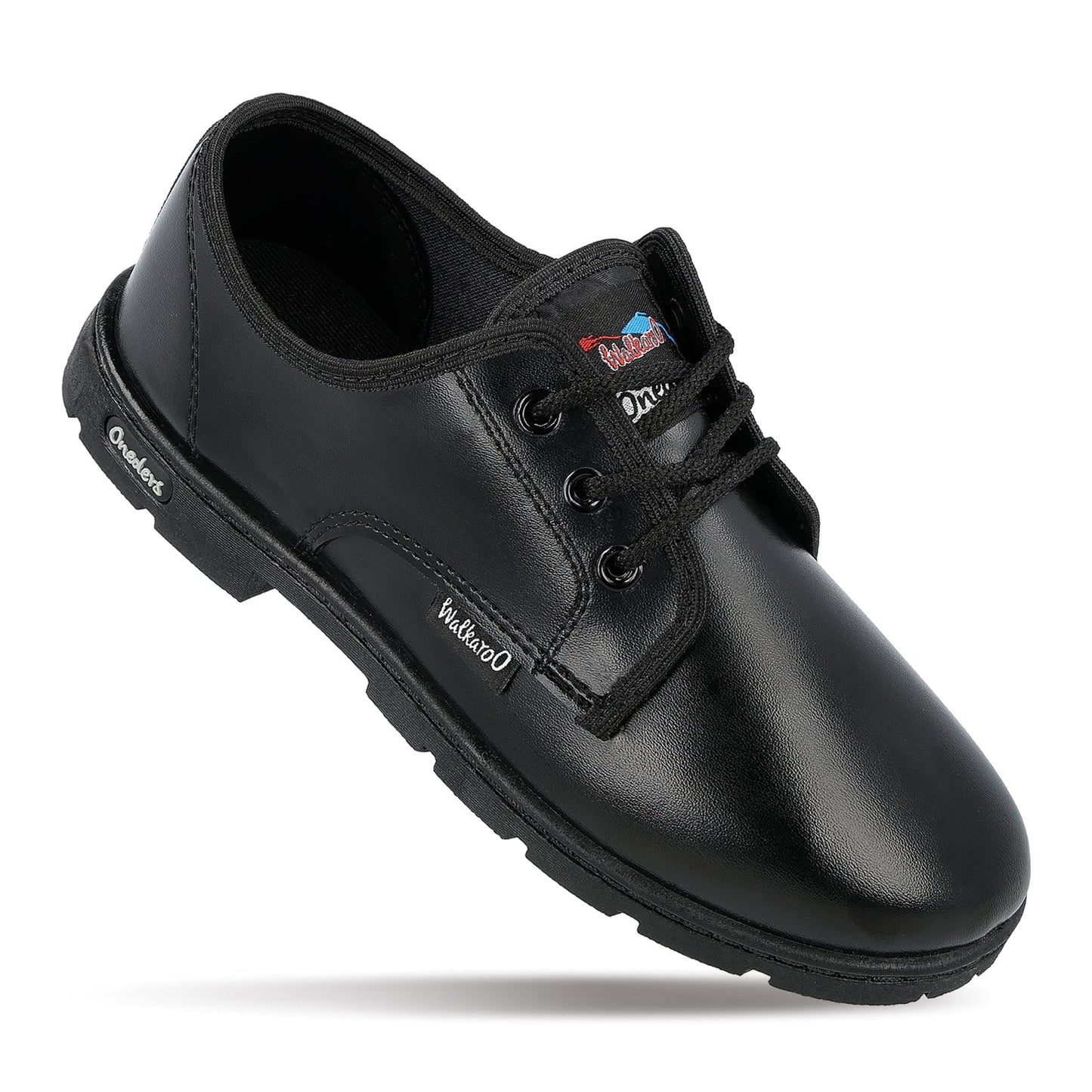 Walkaroo Kids School Shoes - WV521 Black - Walkaroo Footwear
