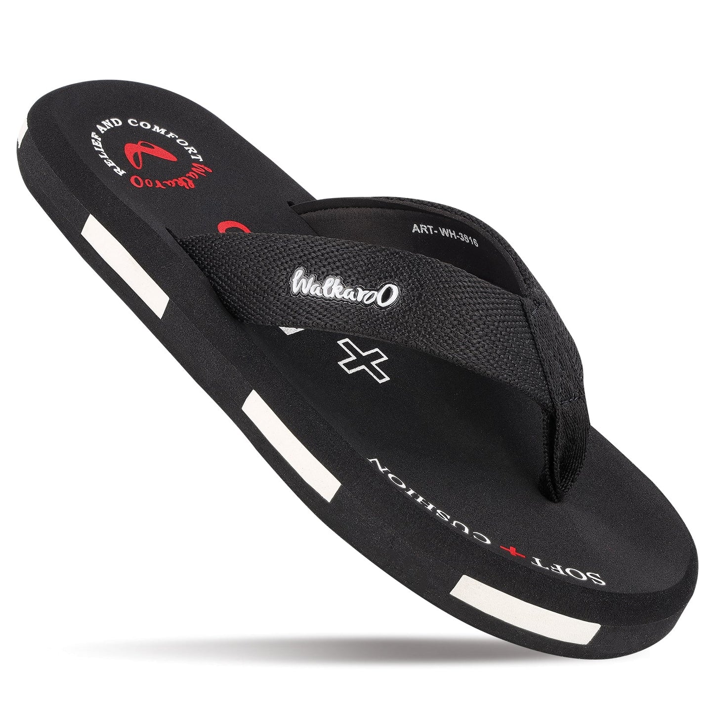 Men's Care Plus Flip-Flop  - WH3816 Black