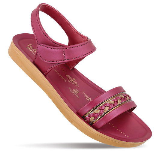 Women's Daily Wear Sandals  - WLR77001 Maroon