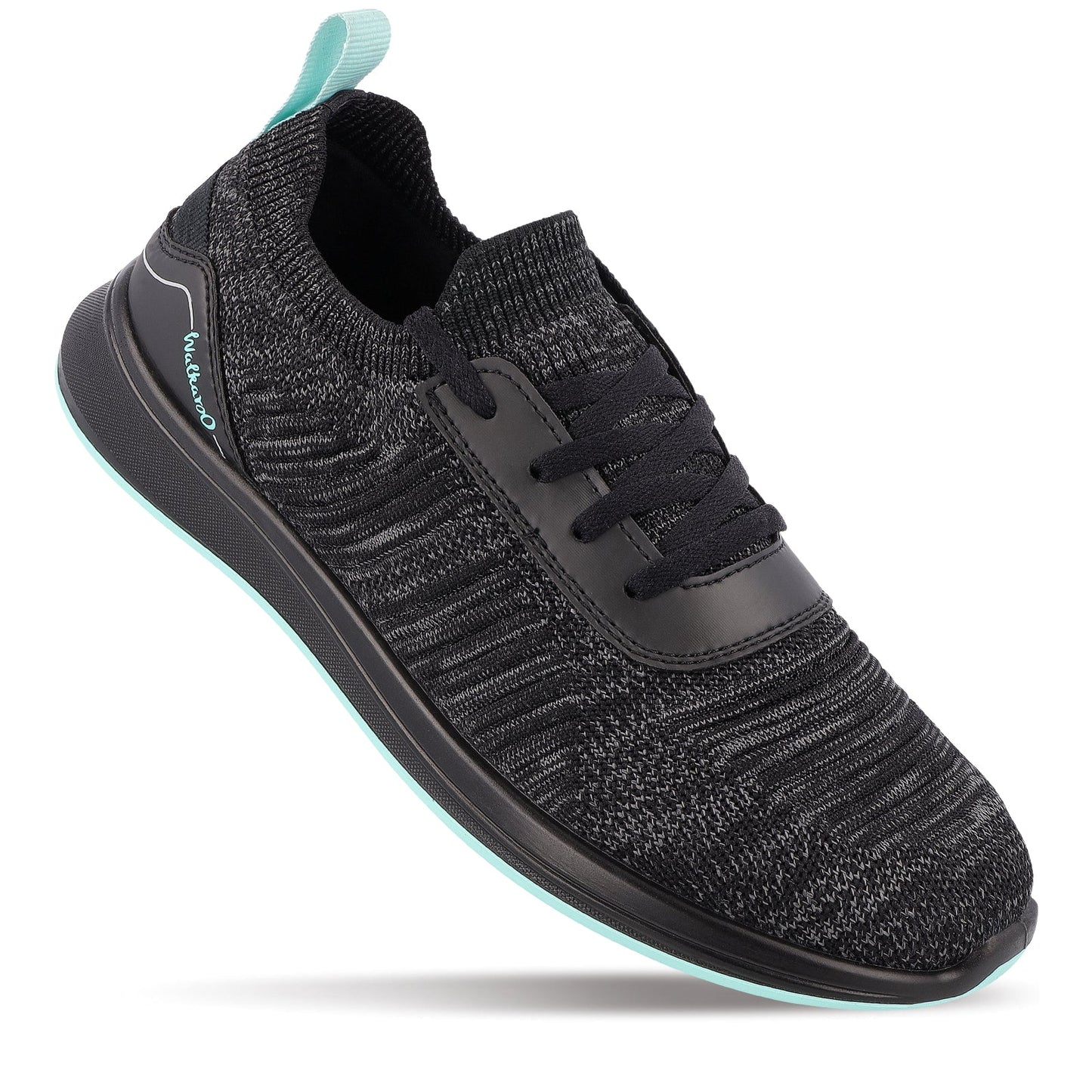 Walkaroo Men Walking and washable Shoes- XS9772 Black Mint