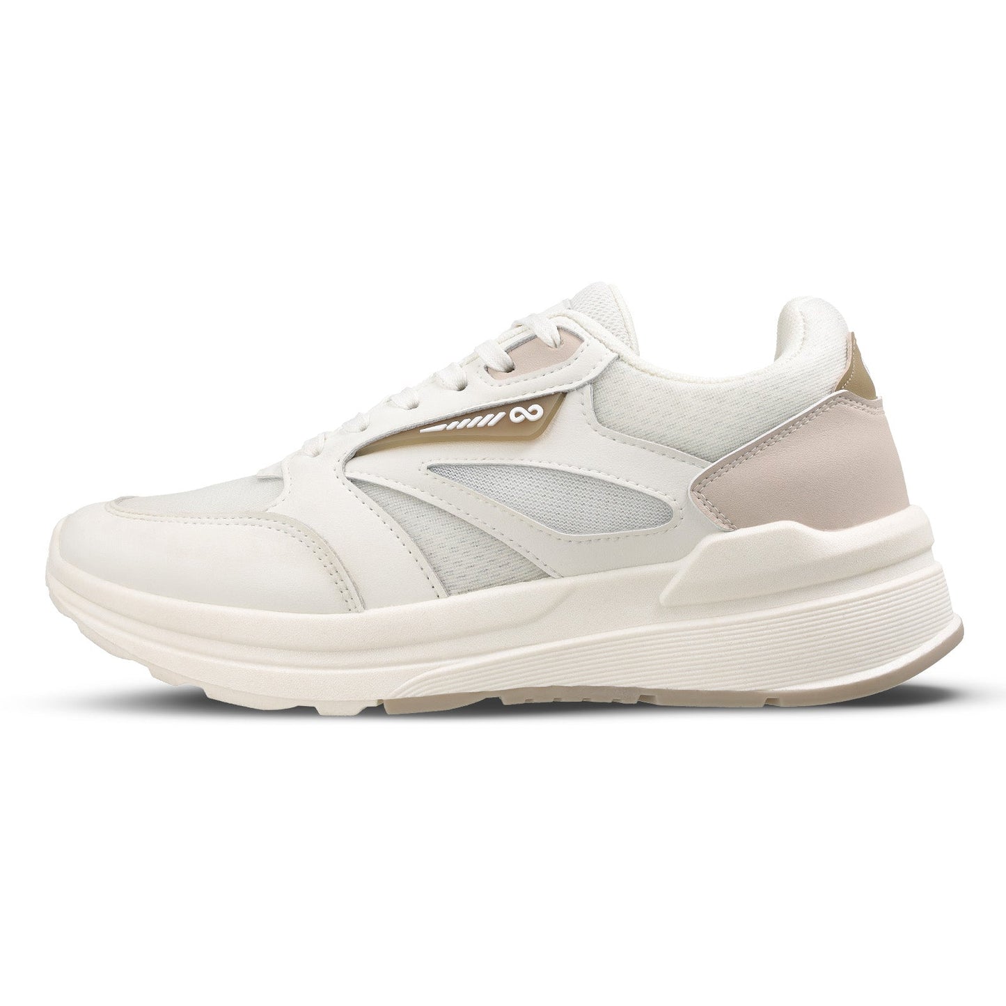 Men's Sports Sneakers - SGE24002 White Beige