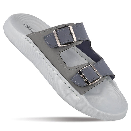 Men's Daily Wear Sandals - FGP45004 Light Grey Navy Blue