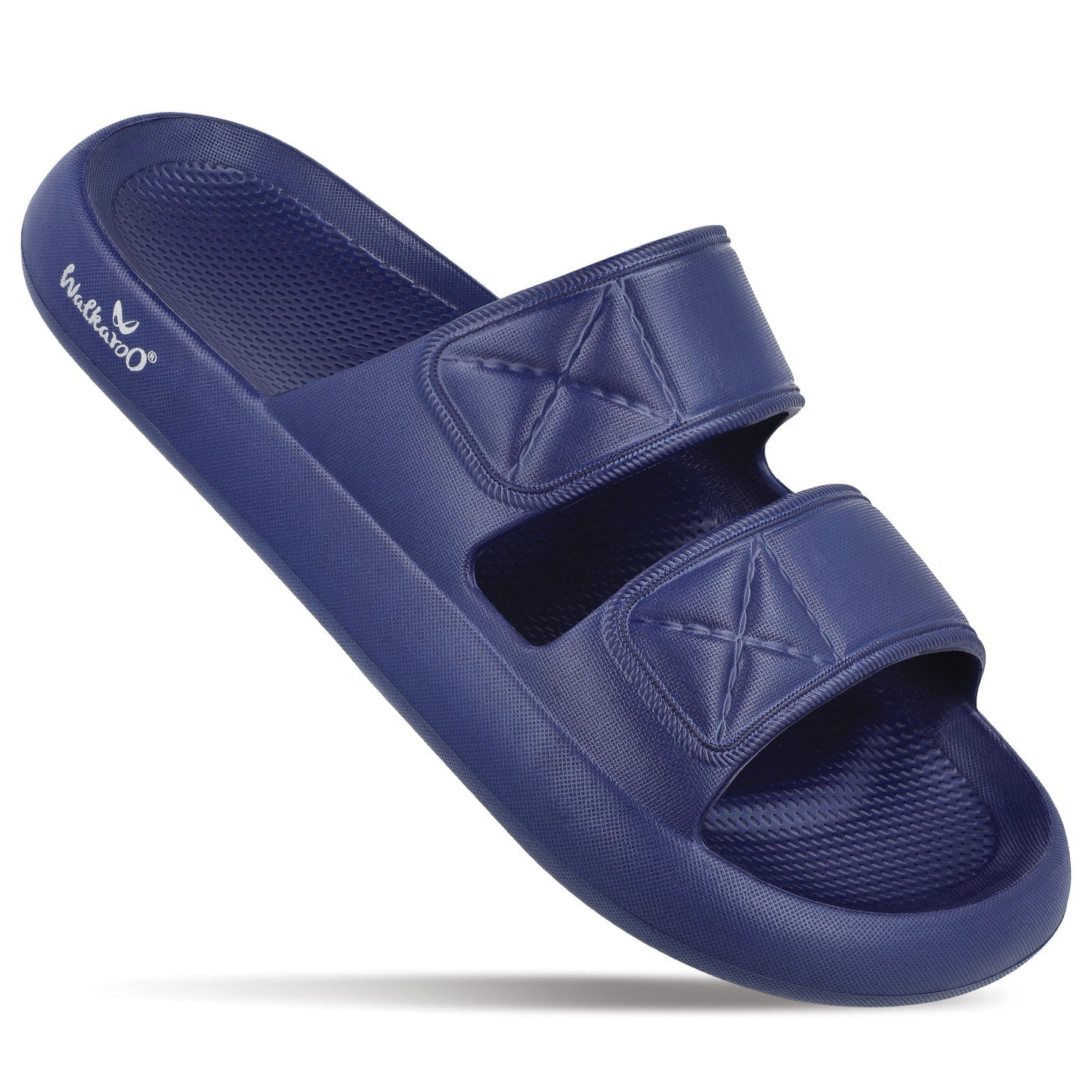 Walkaroo Men Striped Casual Flip-Flop - WC4253 Navy Blue - Walkaroo Footwear