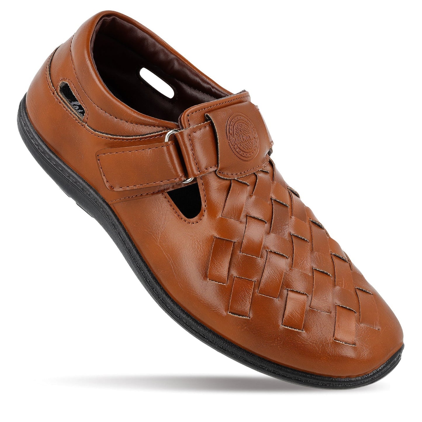 Walkaroo Roman Sandals Mens - WF6261 Tan - Walkaroo Footwear