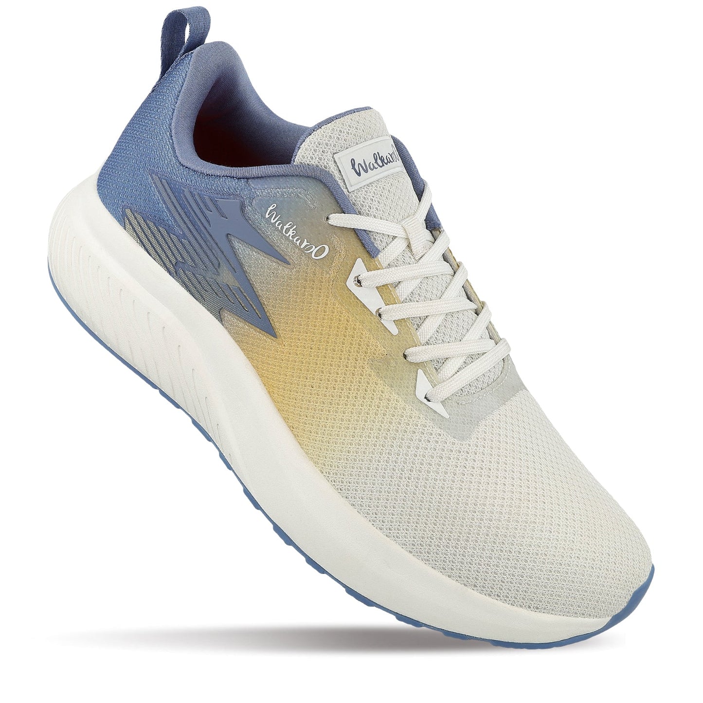 Walkaroo Men Sports Shoe - WS9111 Blue Beige - Walkaroo Footwear