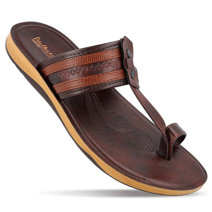 WALKAROO+ MEN SANDALS - WE1343 BROWN - Walkaroo Footwear