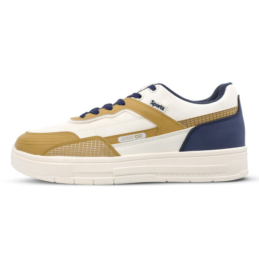 Men's Sports Sneakers - SGE24005 White Beige