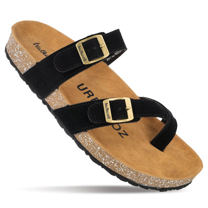 URBANOZ Men's Comfort Sandals - WGE53241 Black