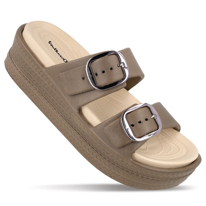 Women's Daily Wear Sandals - FLR43104 Brown
