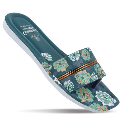 Women's Slide Sandals - WLR73014 Green