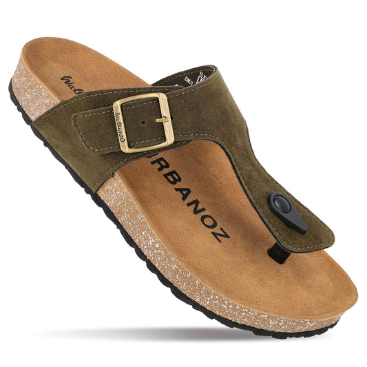 Men's Comfort Sandals - WGE53242 Olive