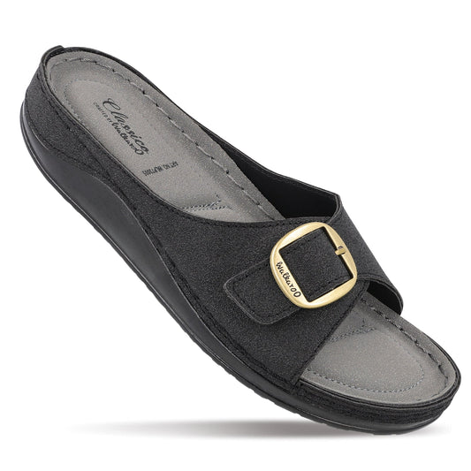 Women's Daily Wear Comfort Sandals - WLP73005 Black