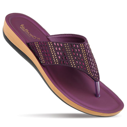 Sparkles Women's Daily Wear Sandal - WLP71223 Plum